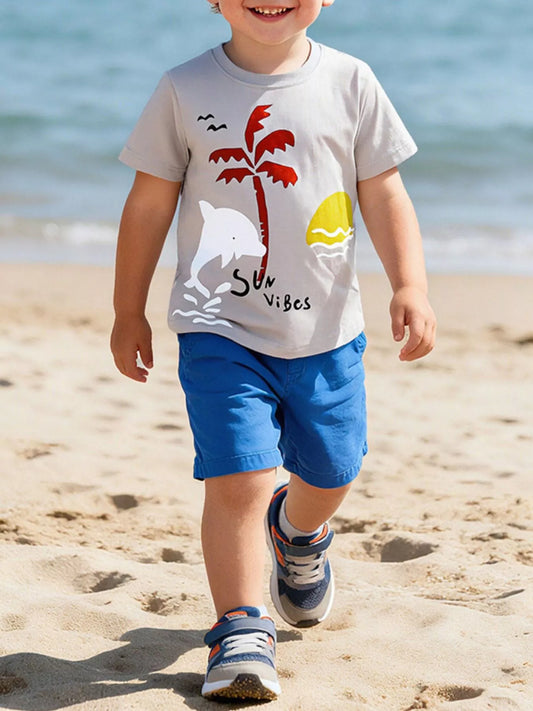 Children's Sun Vibes Graphic Short Sleeve Tee