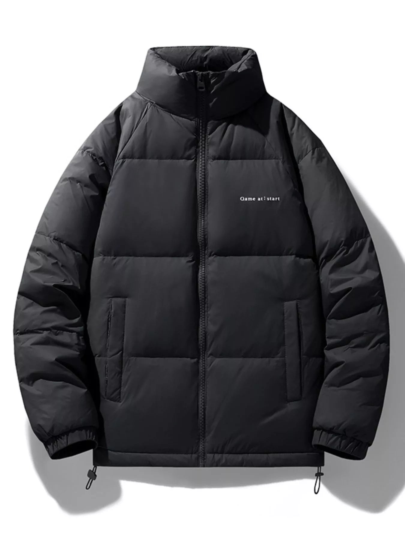 Men's Plus Size Zip Up Padded Puffer Jacket