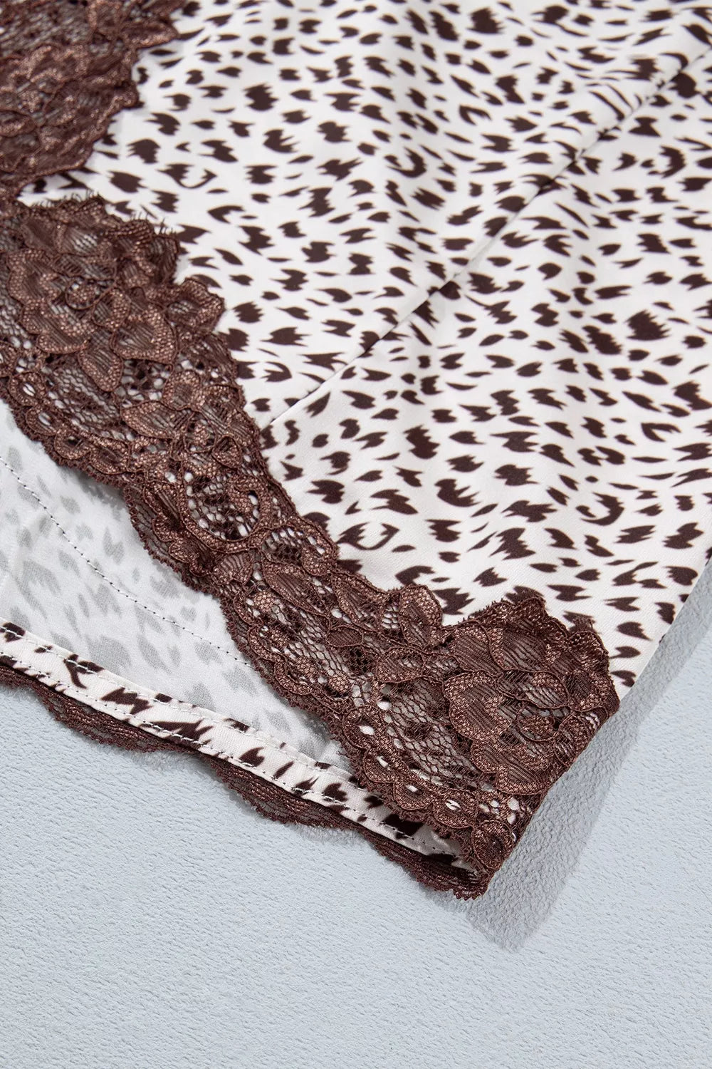 Slit Animal Print Skirt