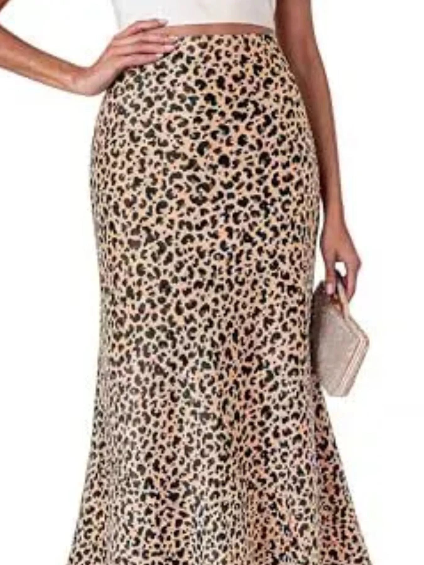 High-Waisted Mermaid Midi Skirt