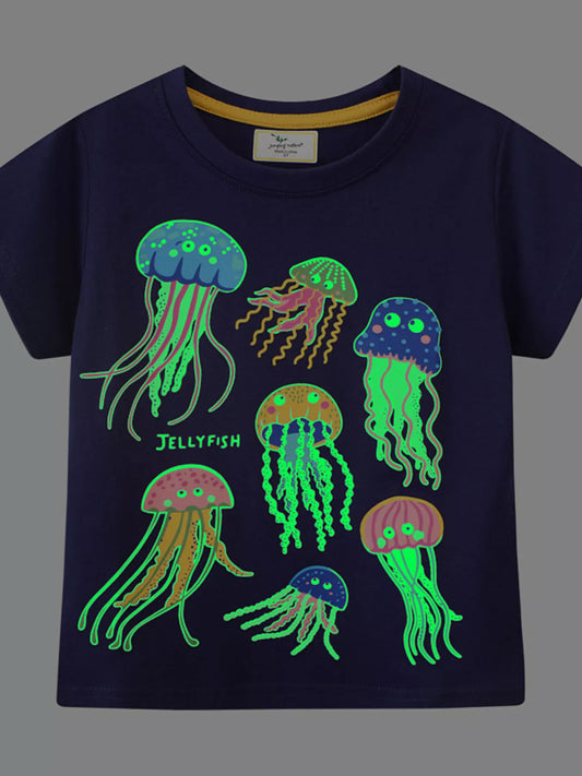 Children's Glow-in-the-Dark Jellyfish Graphic Tee