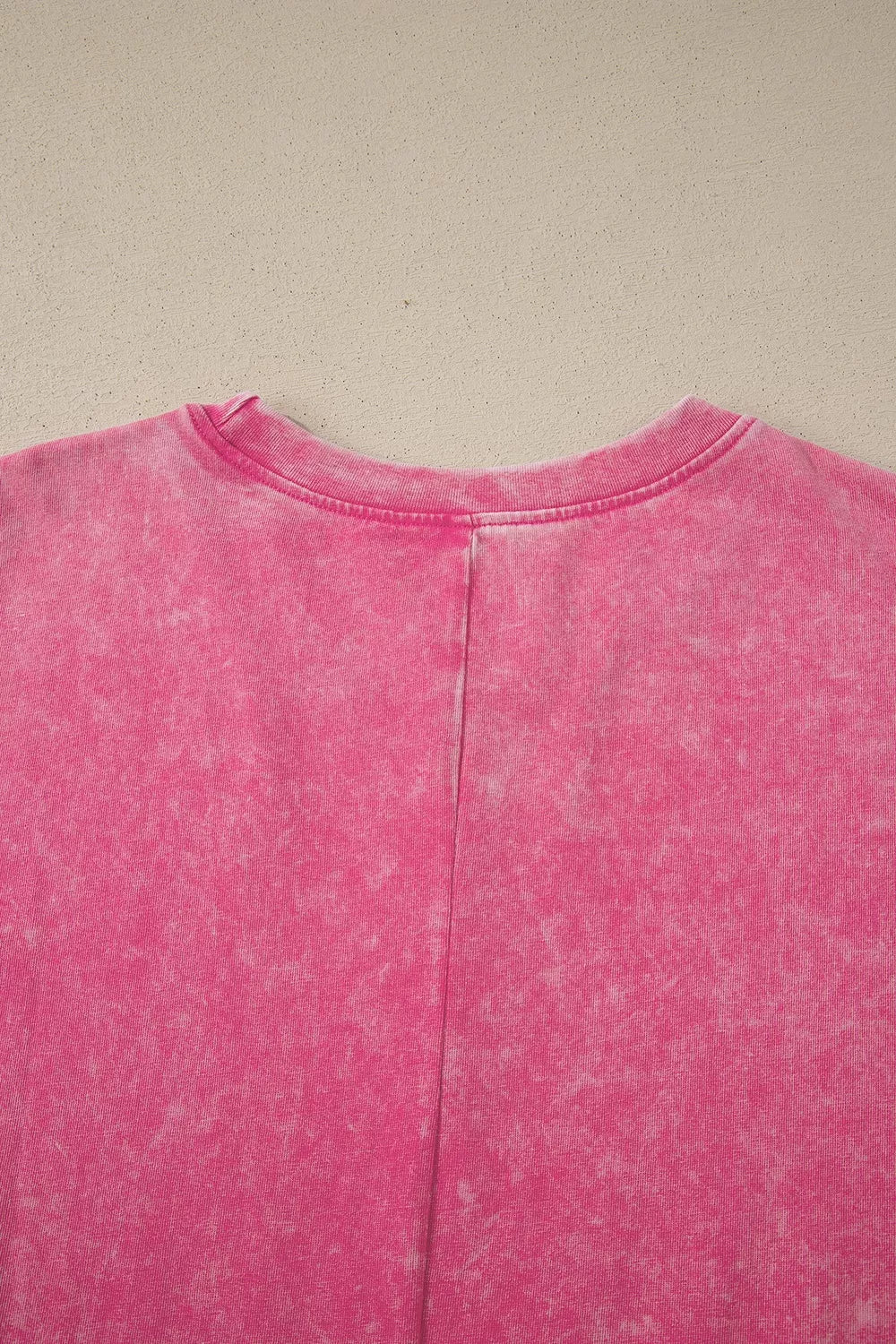 Solid Color Cotton Mineral Washed Oversize Tee