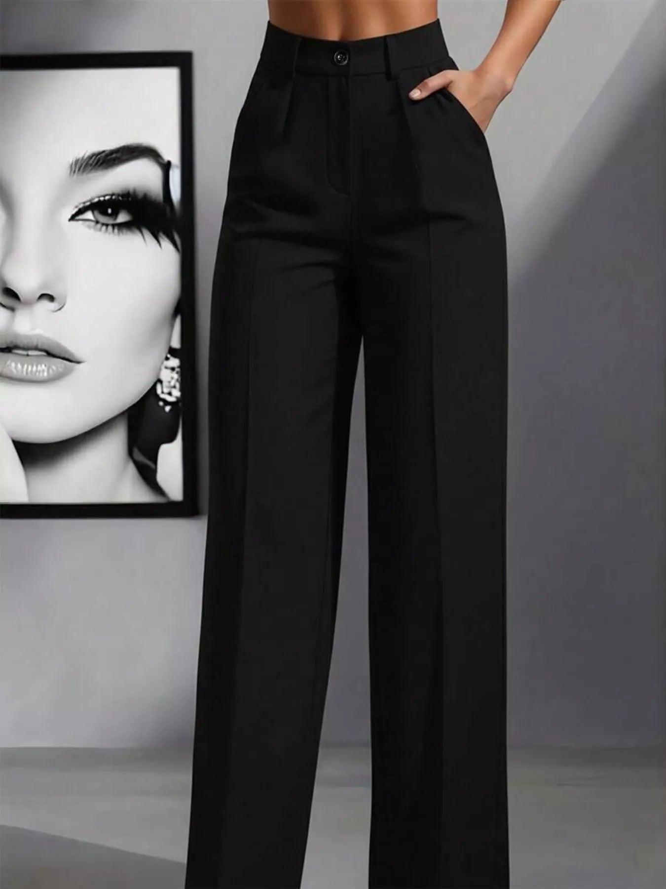 High-Waisted Wide Leg Pants