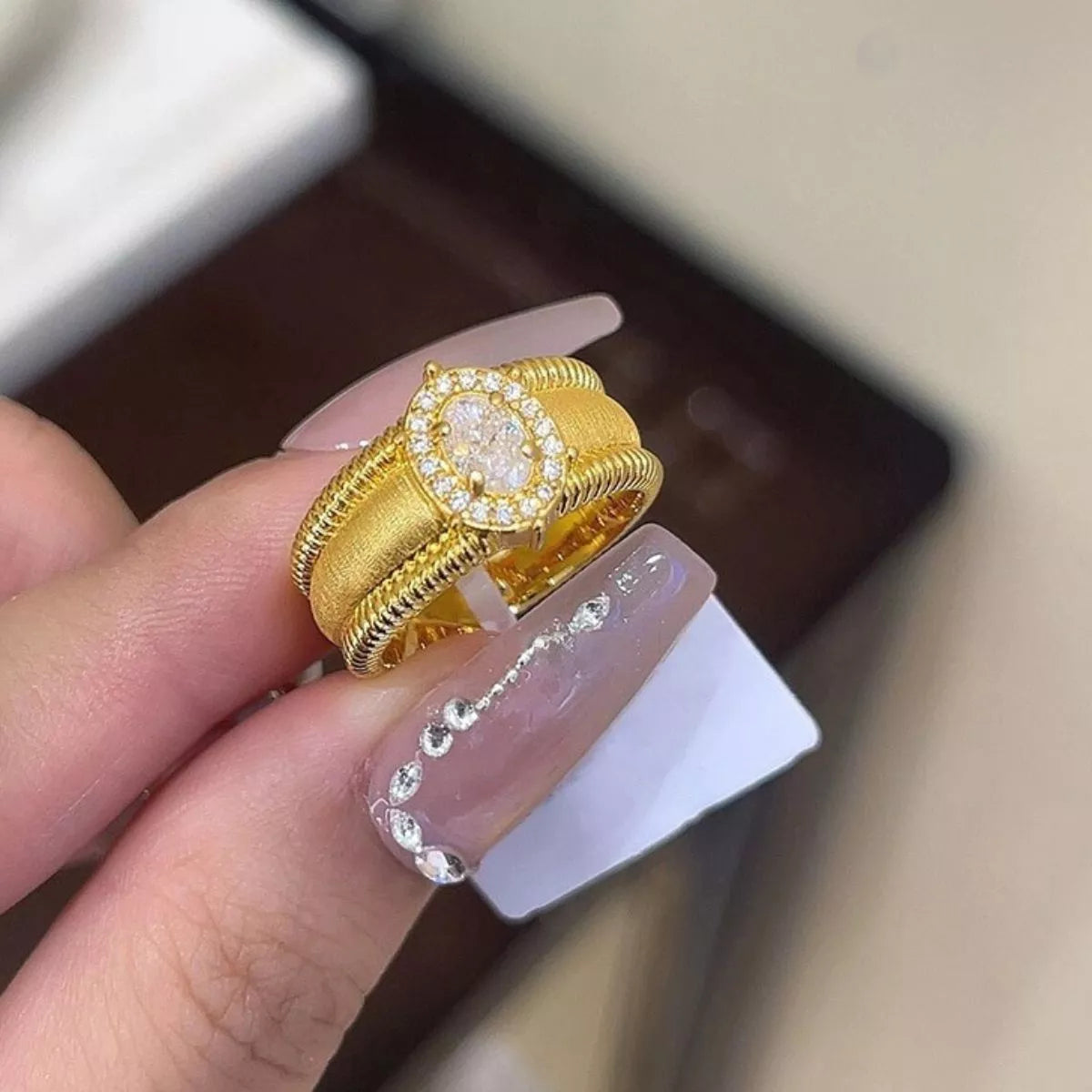 18K Gold-Plated 925 Sterling Silver Ring