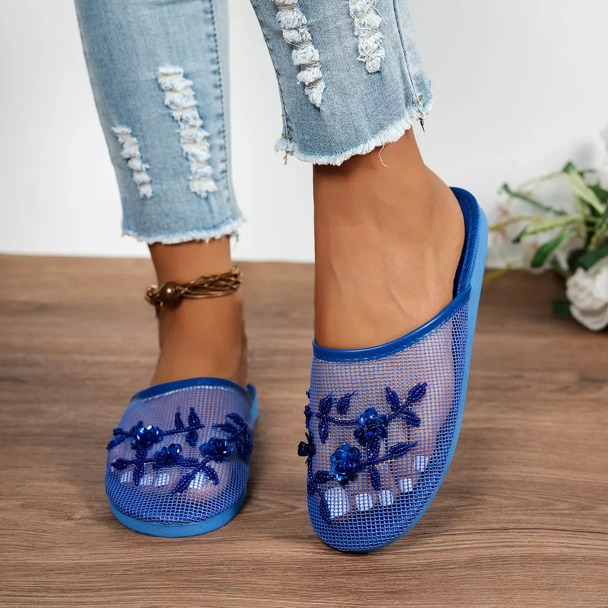 Round Toe Flats Sandals