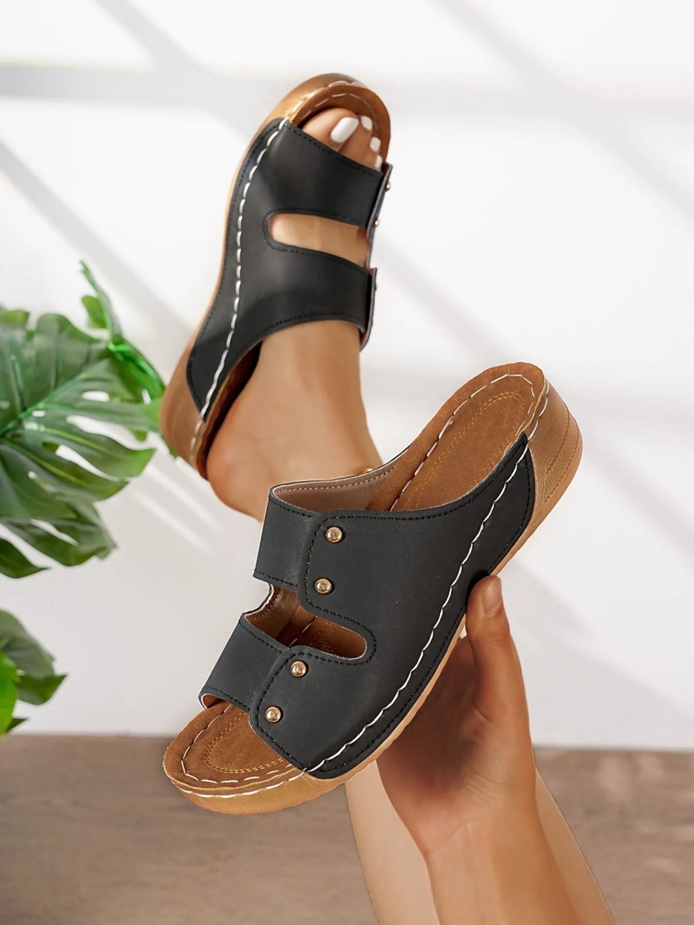 Open Toe Wedge Sandals