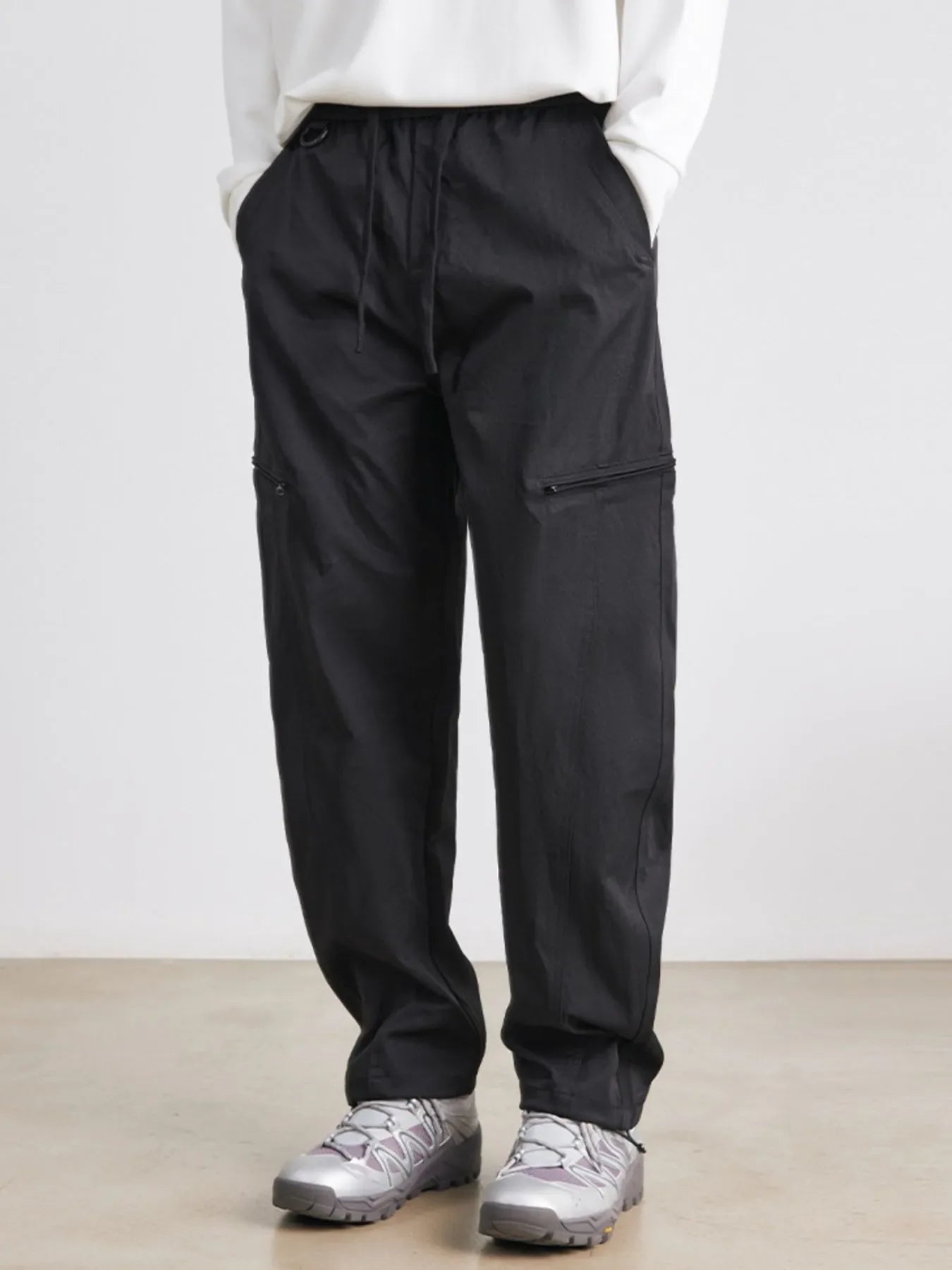 Men's Drawstring Wide Leg Pants