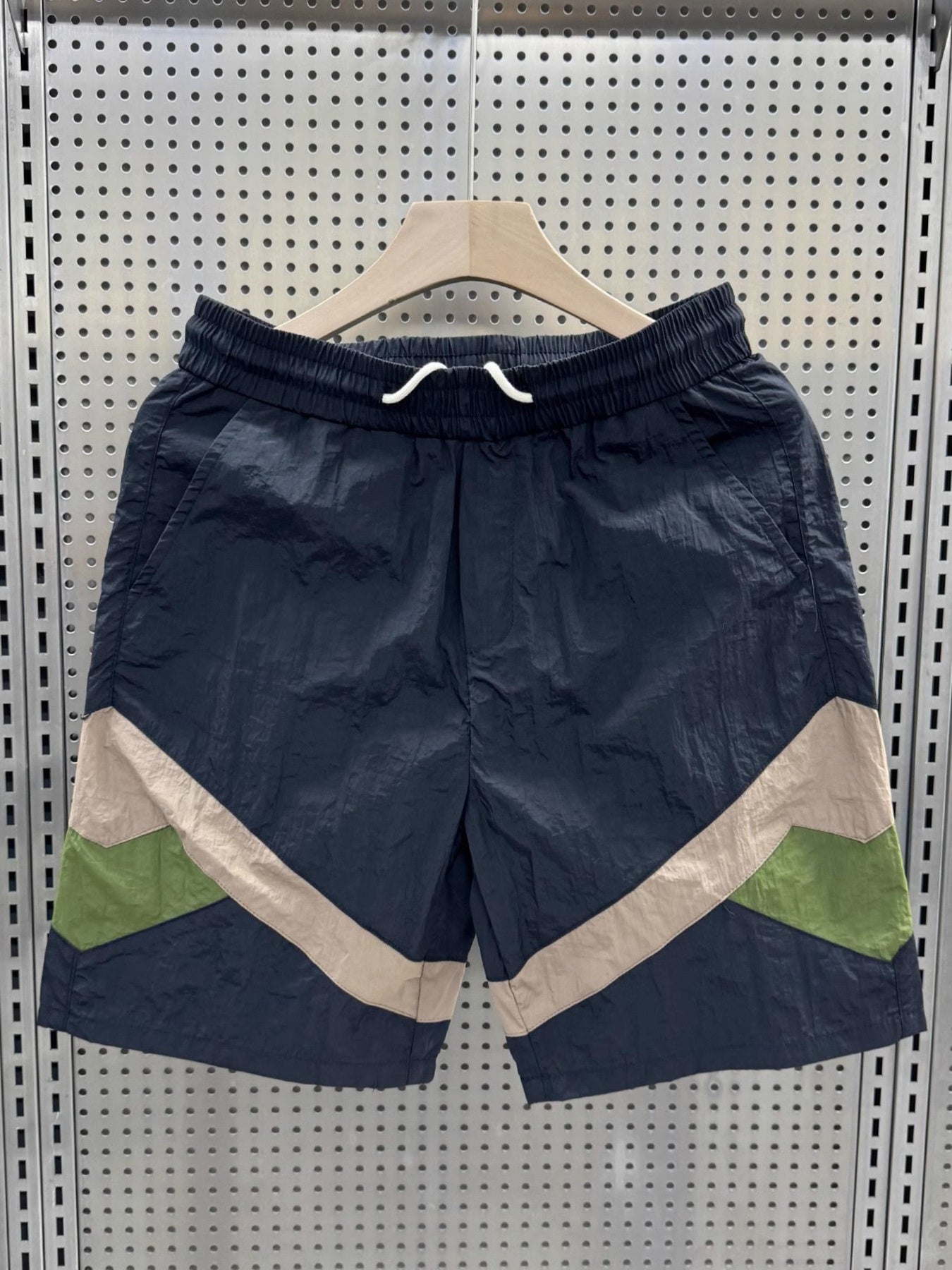 Men's Plus Size Color Block Lightweight Shorts