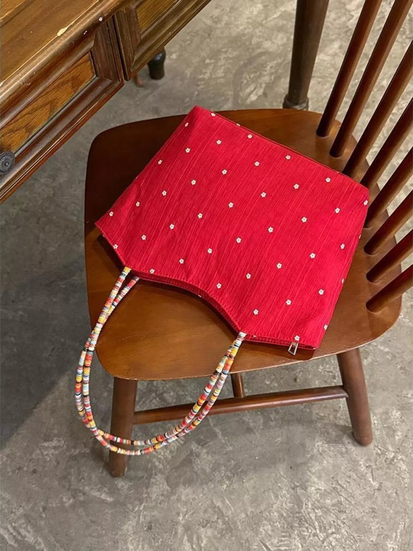 Apple Core Charm Tote Bag