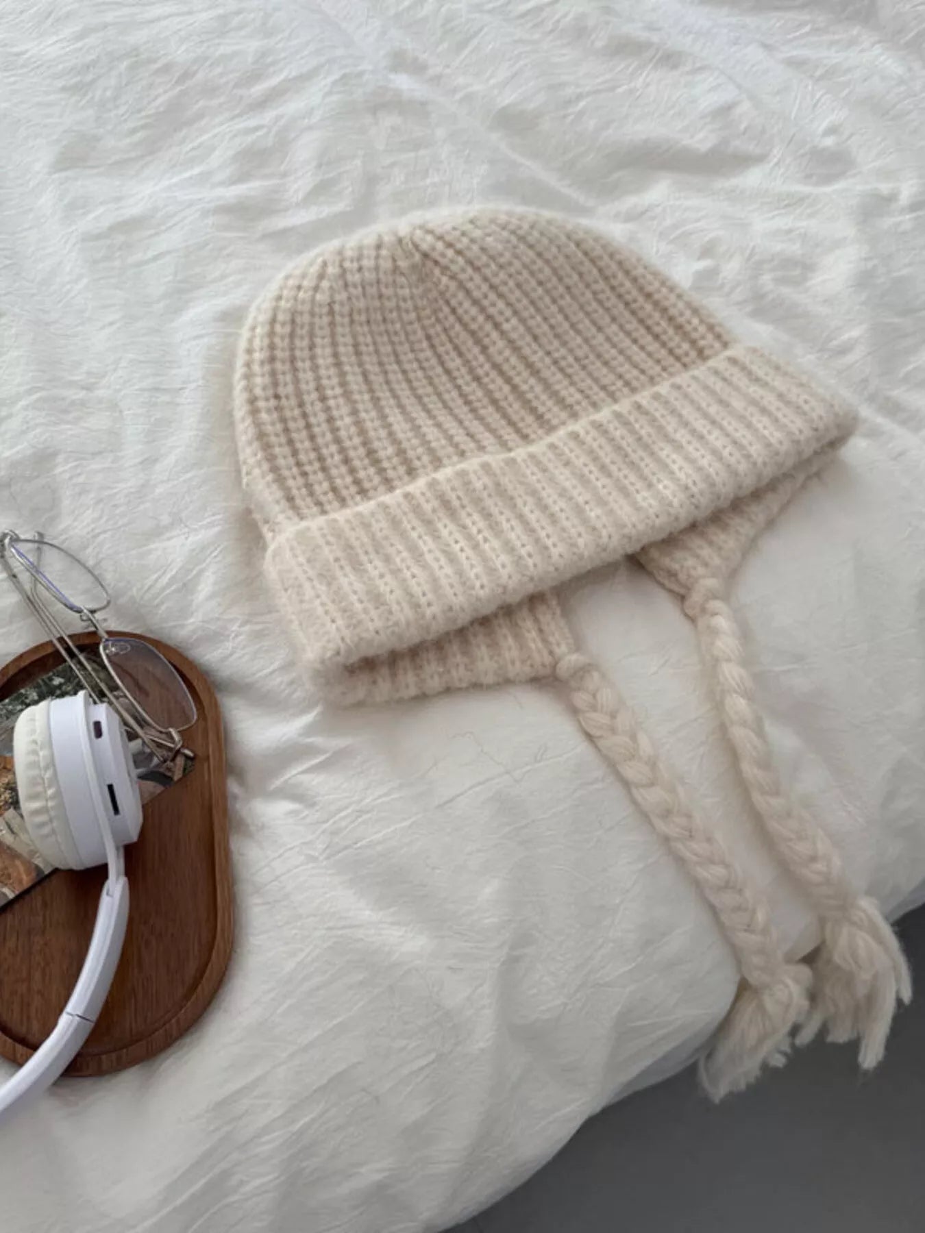 Cozy Knit Braided Beanie Hat