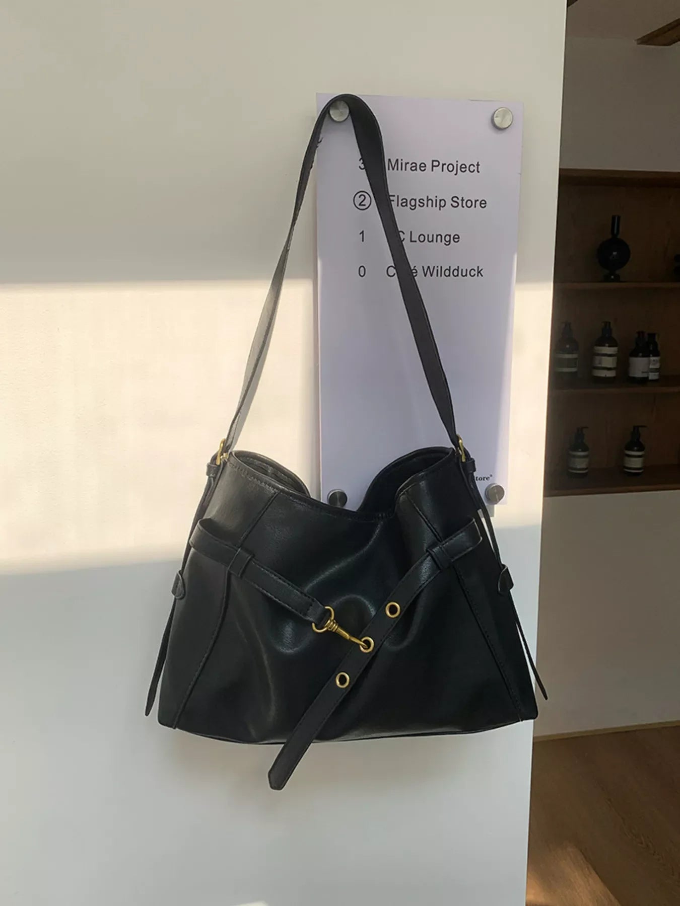 Buckle Decor Tote Bag