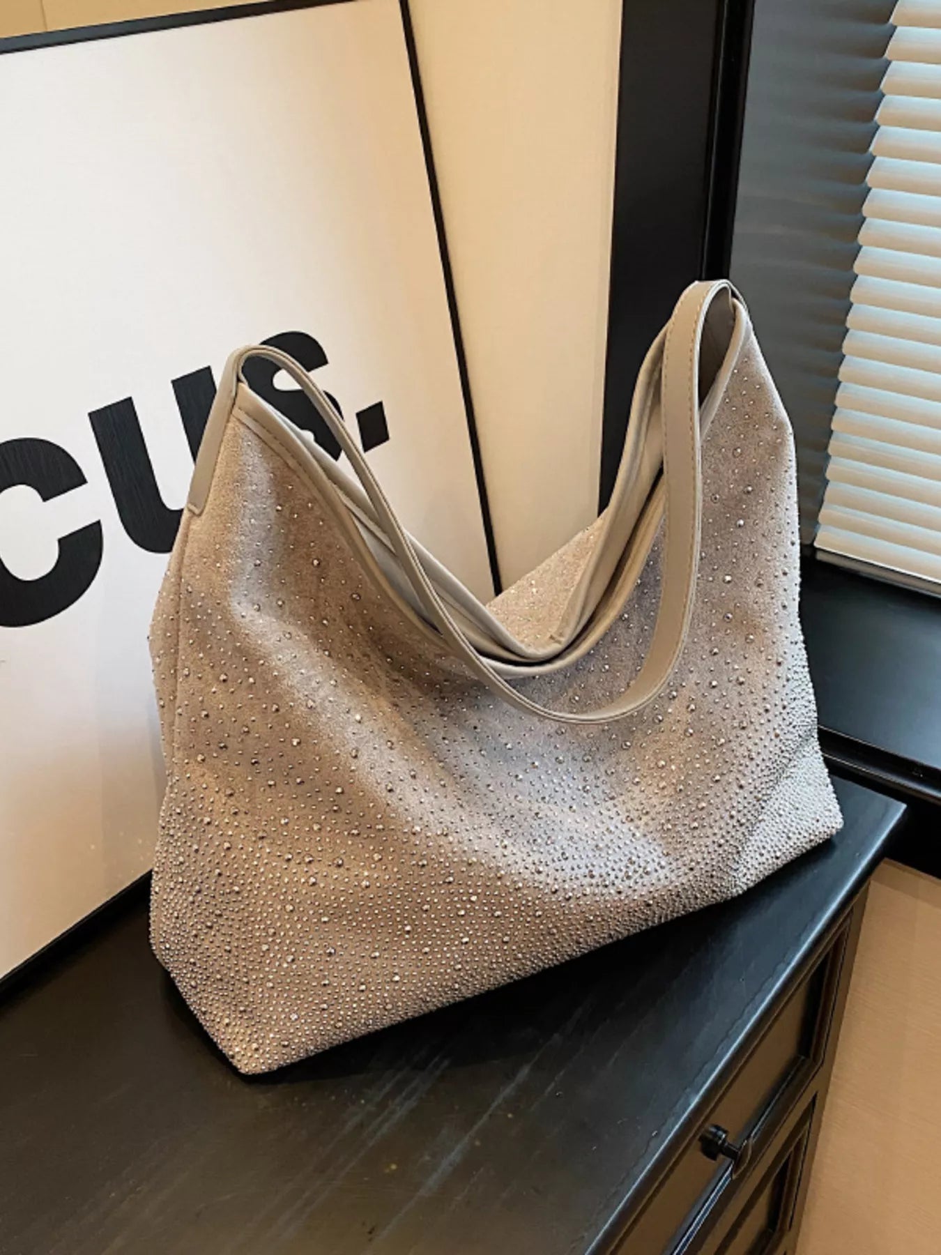 Rhinestone Tote Bag