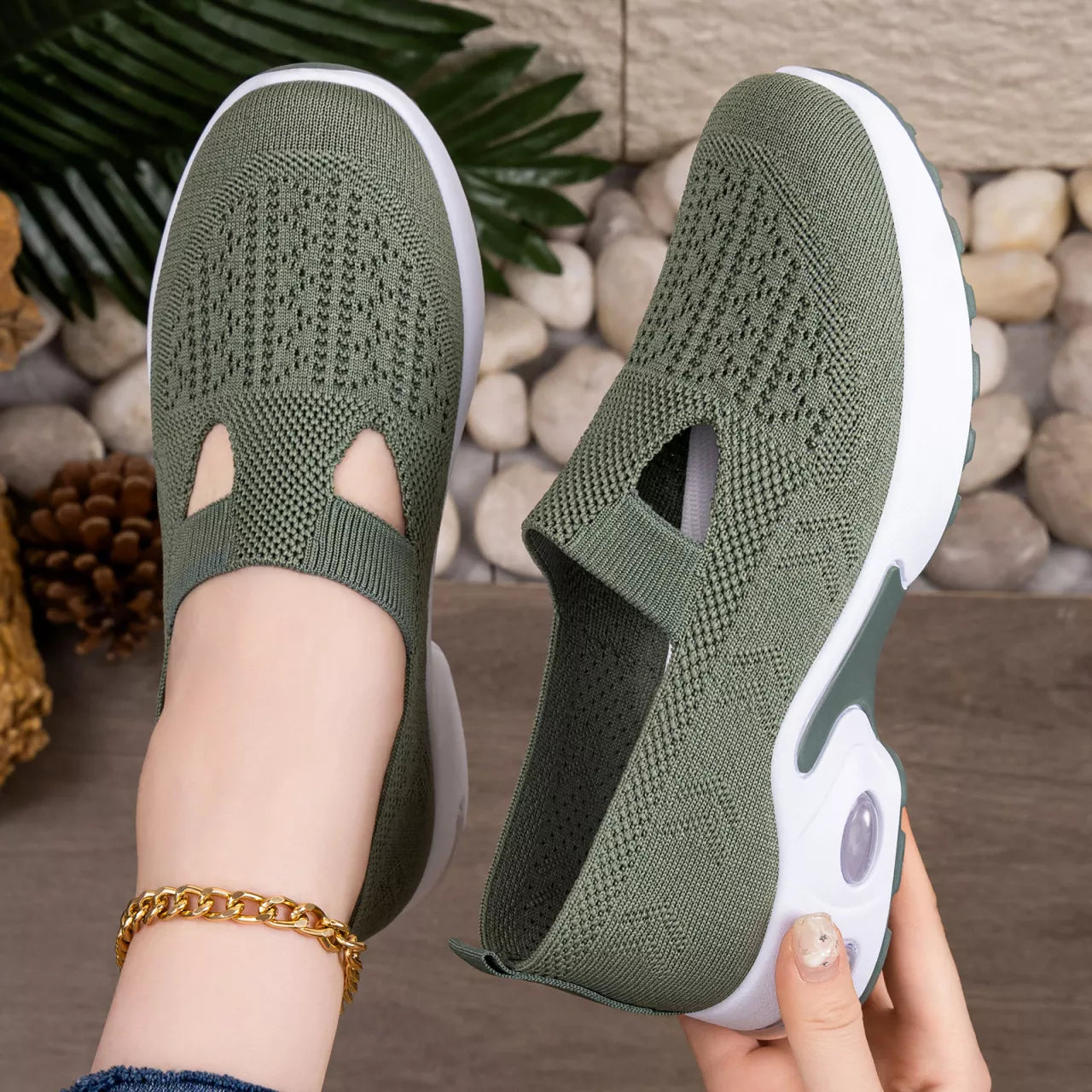 Round Toe Slip-Ons