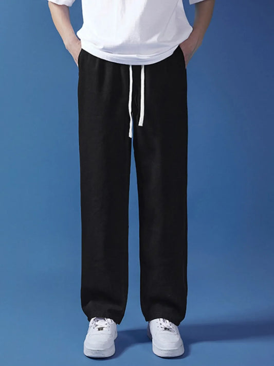 Men's Full Size Drawstring Relaxed Fit Jeans Plus Size