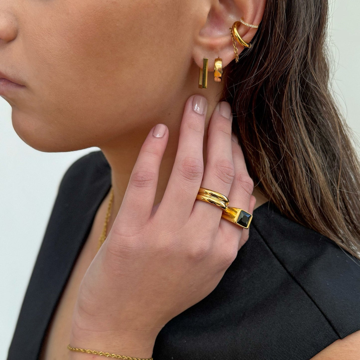 NOAH GOLD DOUBLE DOME RING