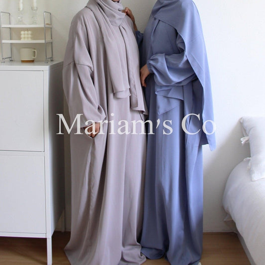 Hijab Attached Hooded Abaya With Pockets (MA0011)