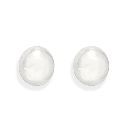 MARYLYN SILVER DOME EARRINGS