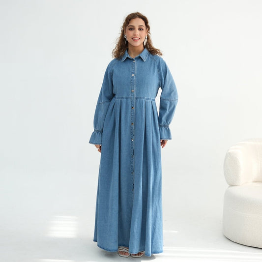 Lyocell Tencel Denim Maxi Dress(MA398)