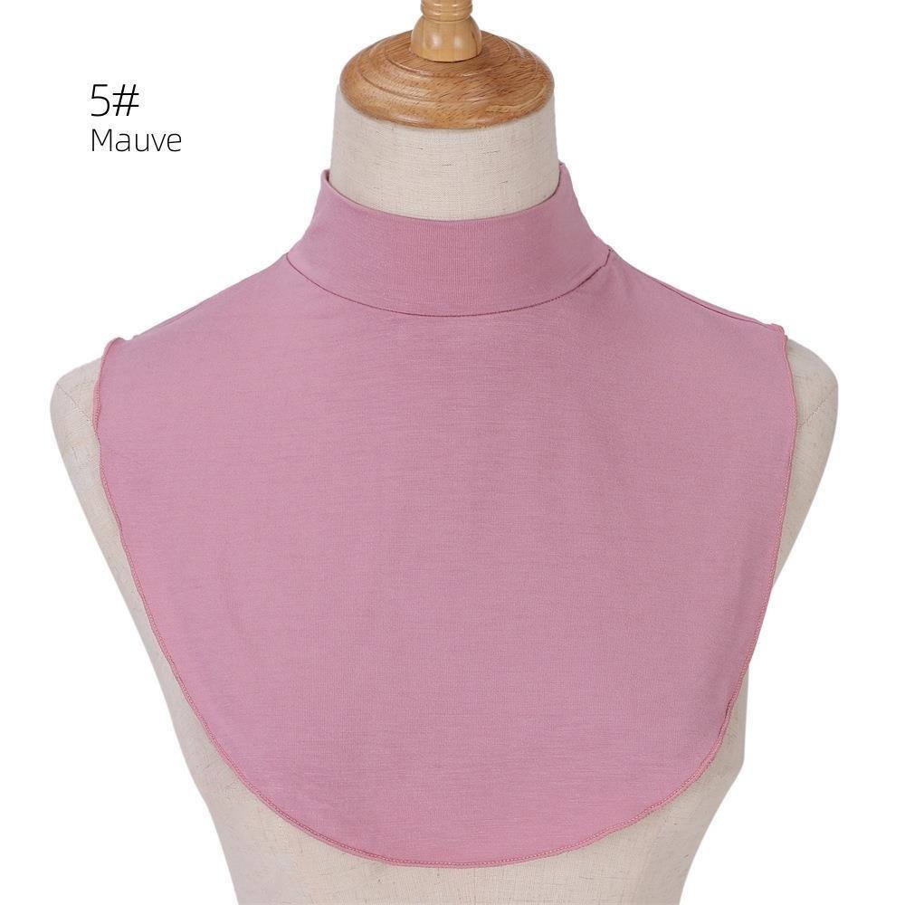 MAC144 Solid Color Modal Cotton Fake Collar Bottoming Collar