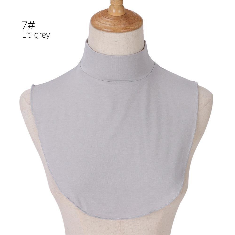 MAC144 Solid Color Modal Cotton Fake Collar Bottoming Collar