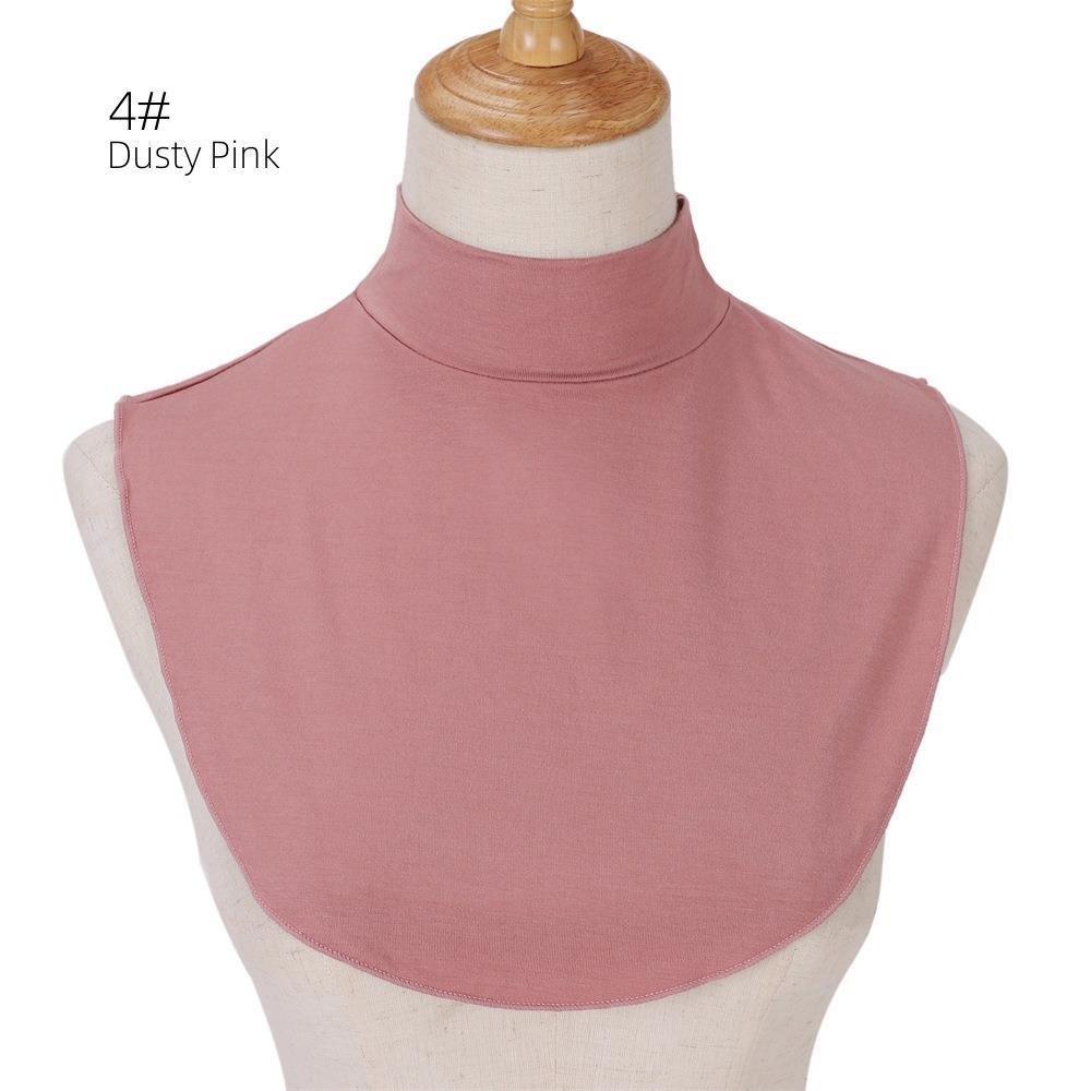 MAC144 Solid Color Modal Cotton Fake Collar Bottoming Collar