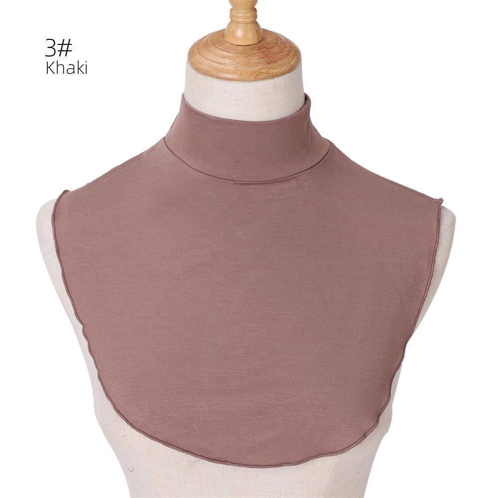 MAC144 Solid Color Modal Cotton Fake Collar Bottoming Collar