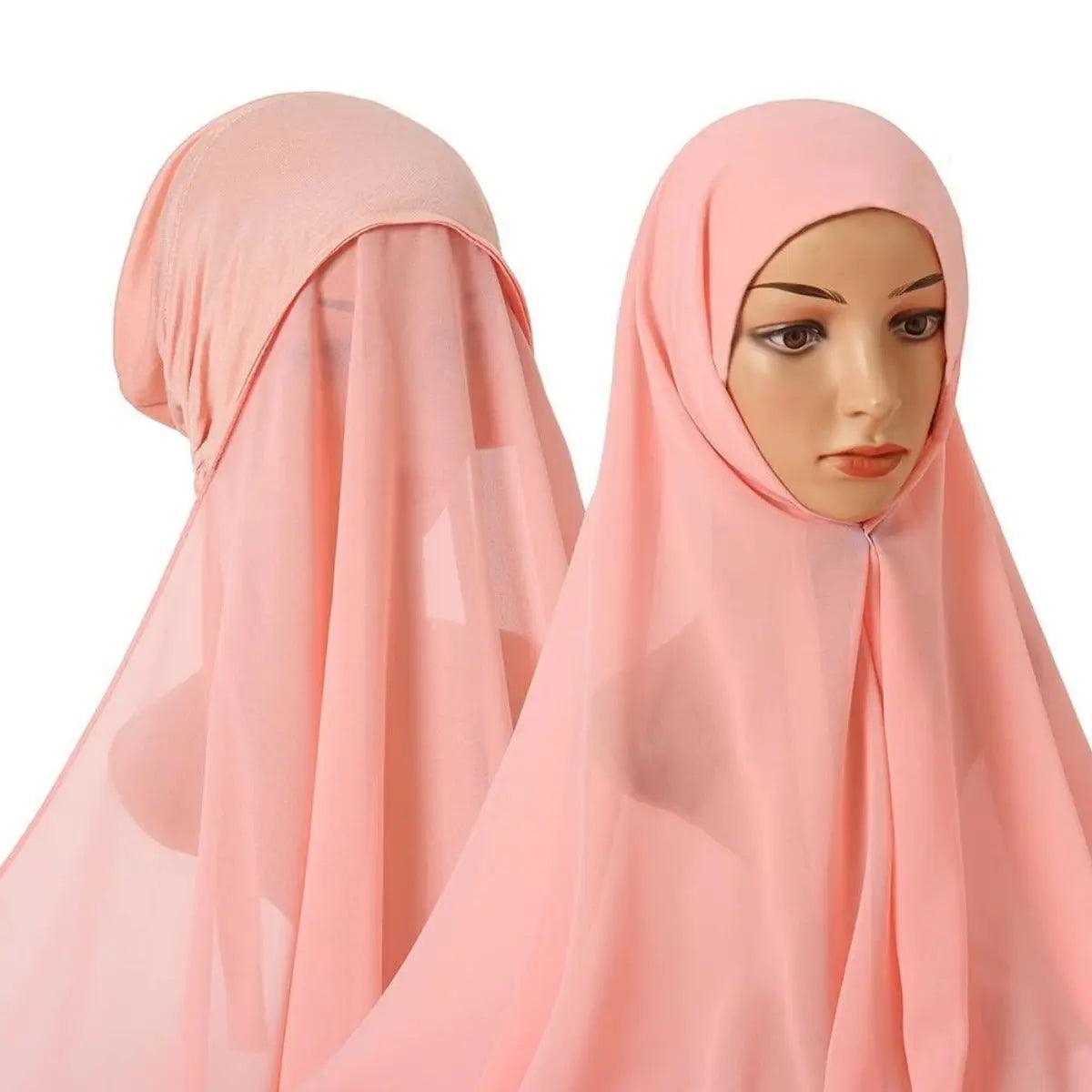 Chiffon Instant Hijab with Modal Undercap (MH004)
