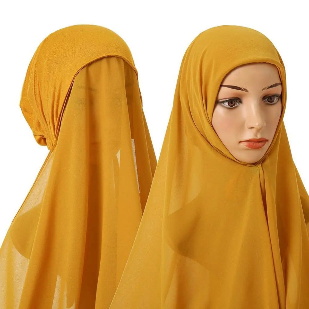 Chiffon Instant Hijab with Modal Undercap (MH004)