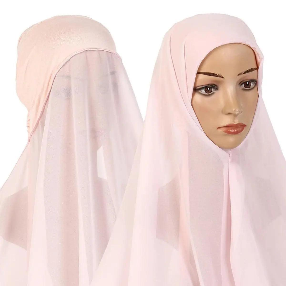 Chiffon Instant Hijab with Modal Undercap (MH004)