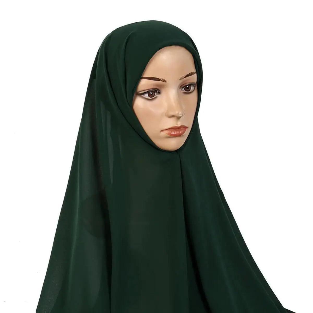 Chiffon Instant Hijab with Modal Undercap (MH004)