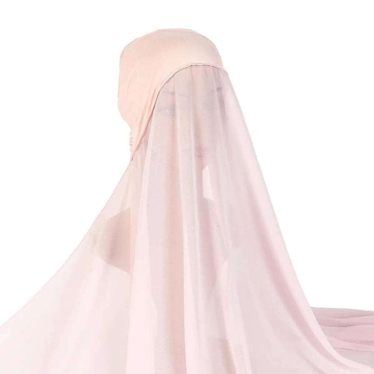 Chiffon Instant Hijab with Modal Undercap (MH004)