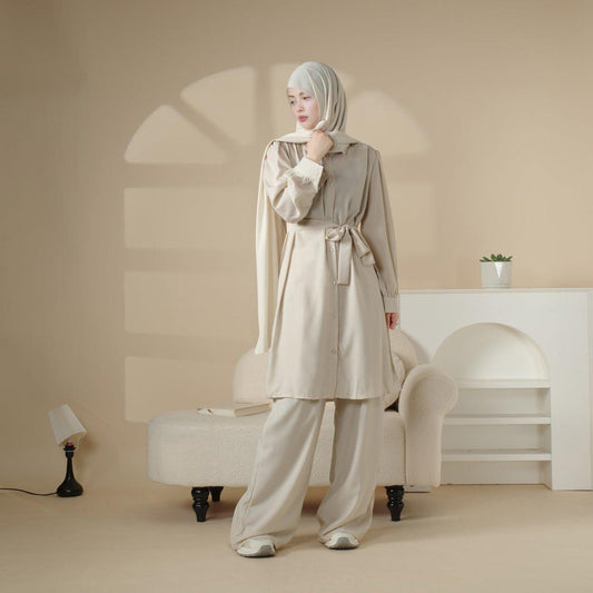 Long Sleeve Shirt and Pants Suit (MOA023)