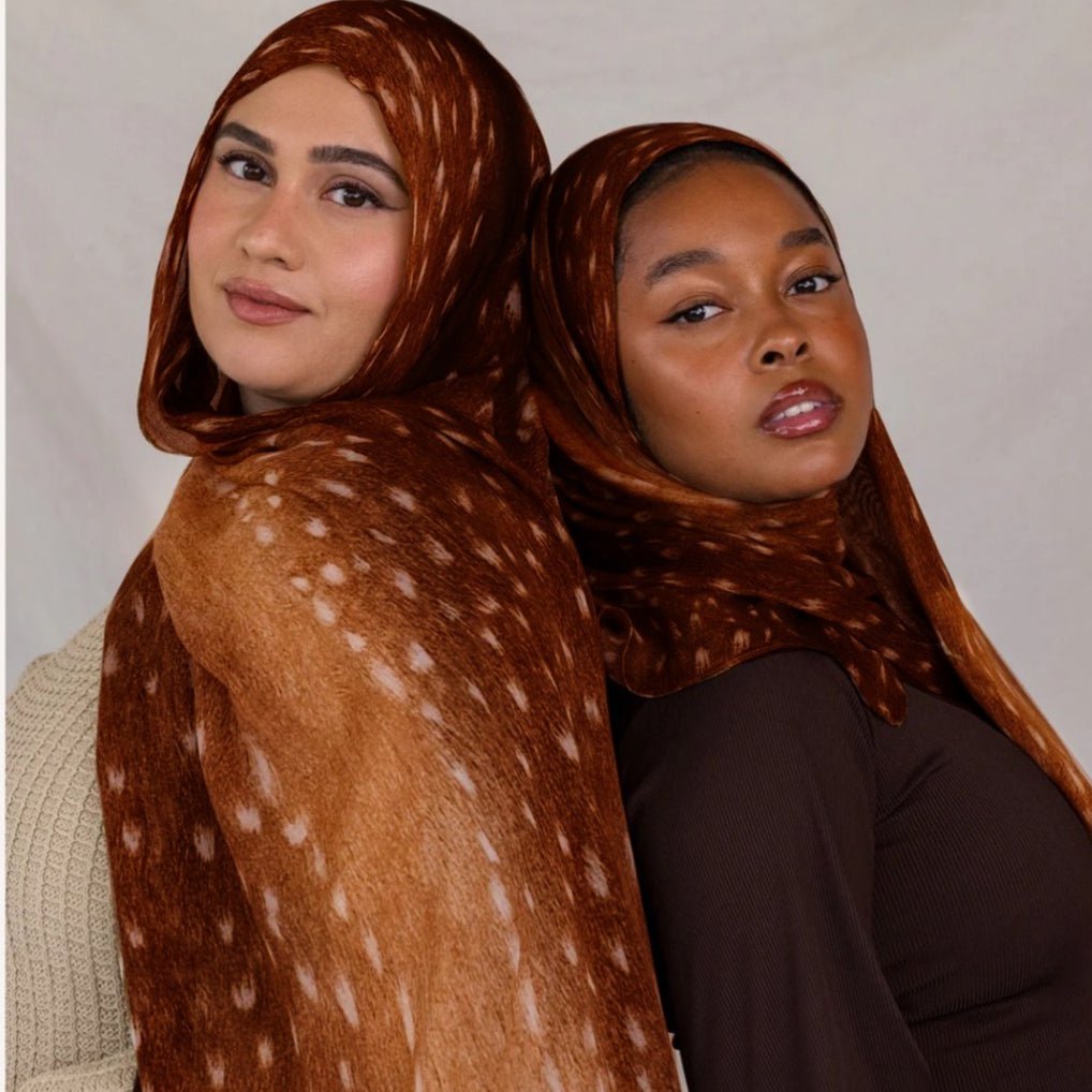 Painted Watercolor Modal Hijab in Bohemian Style (MH141)