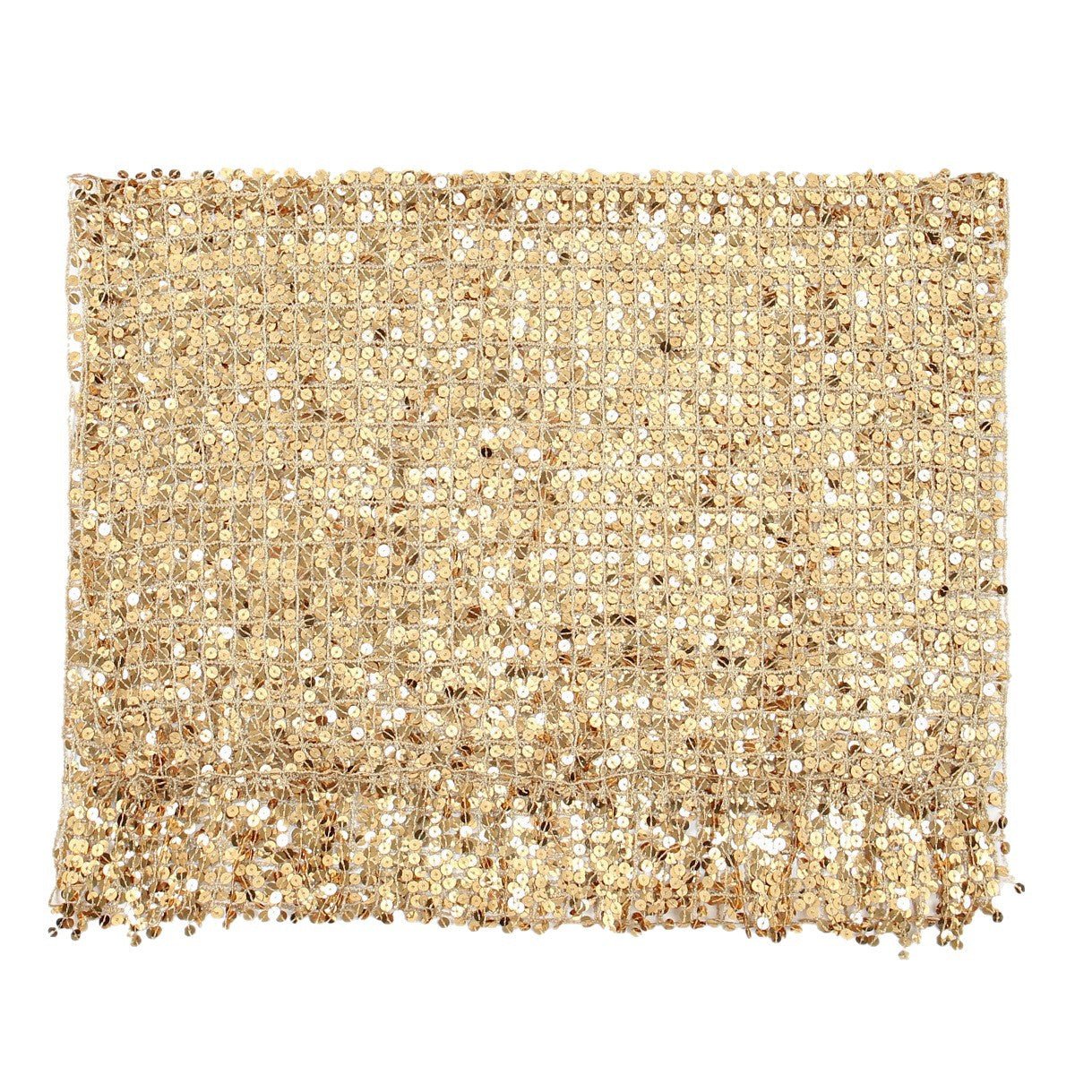 Sequin Mesh Shawl Hijab with Fringe(MH206)