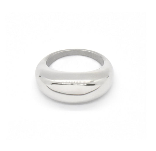 CAPRI SILVER DOME BUBBLE RING
