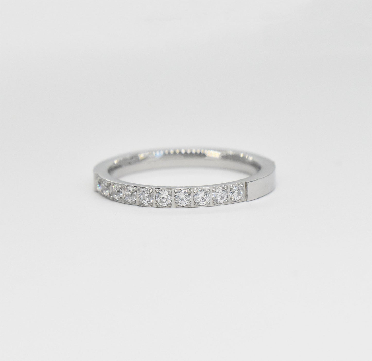 STELLA SILVER ETERNITY STACKABLE RING