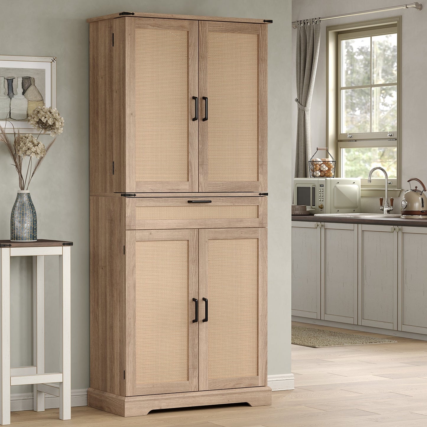 72'' Tall Kitchen Storage Pantry Cabinet - Yanosaku