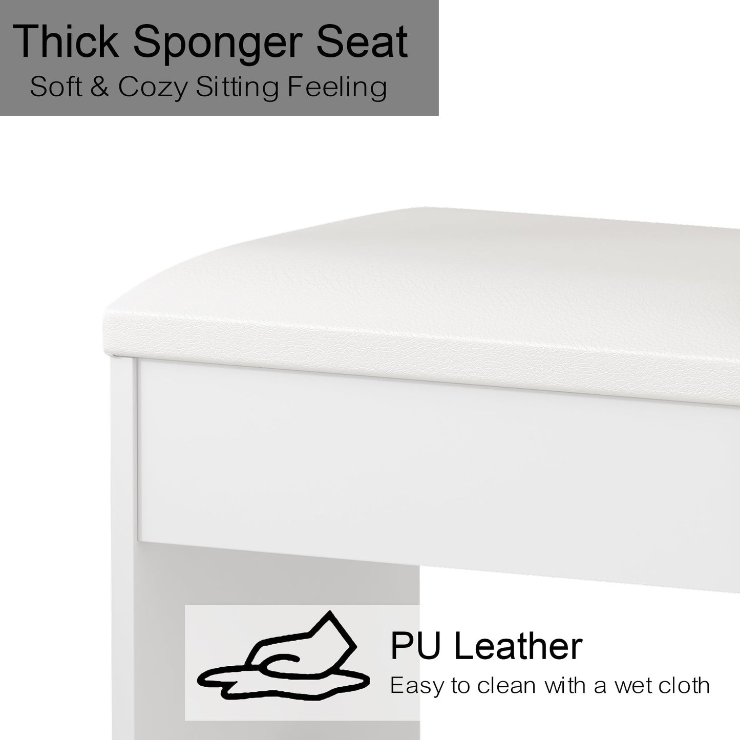 9-Drawer LED Mirror Vanity Desk - Vektaya