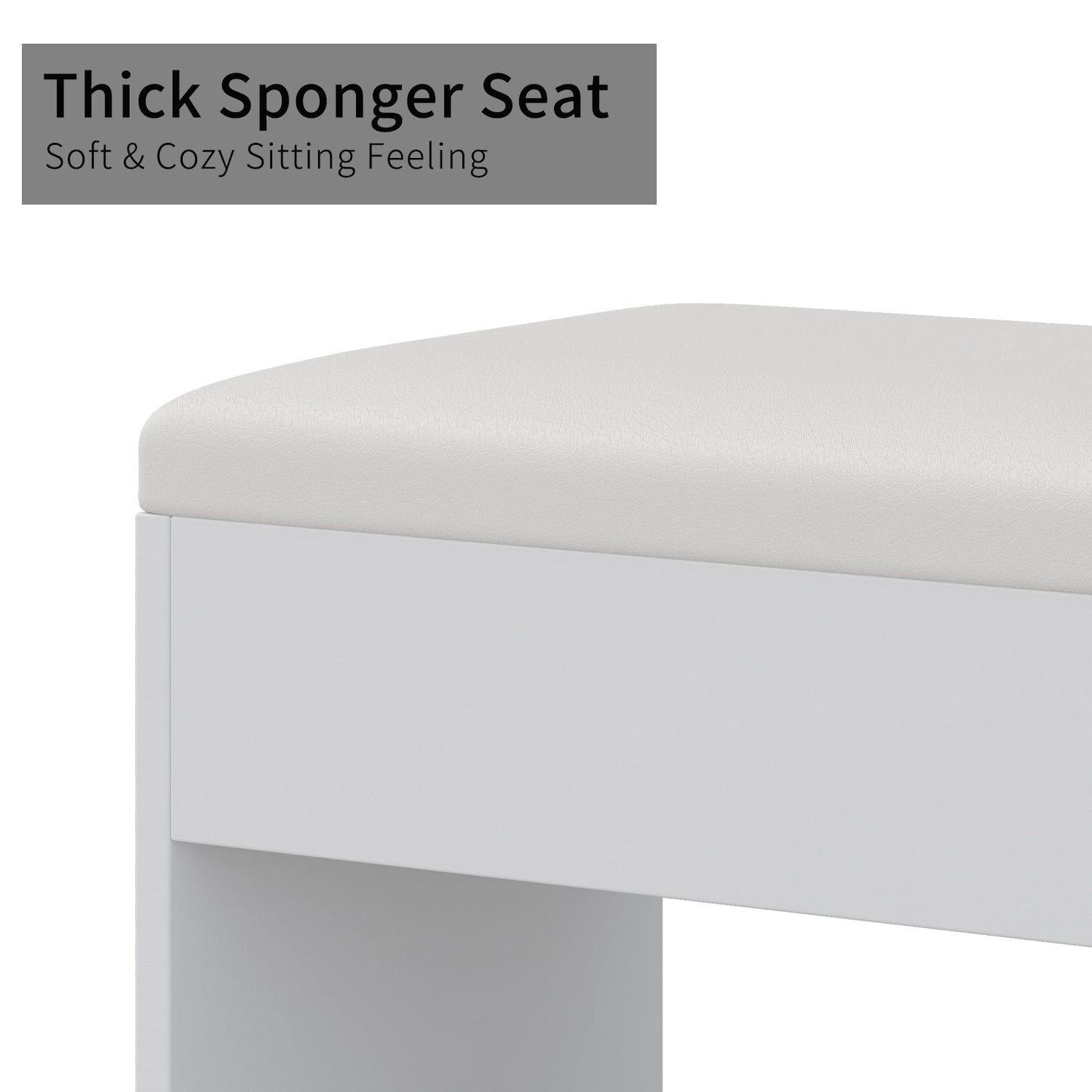 11-Drawer LED Mirror Vanity Desk - Vektaya